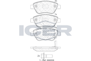 Front - Brake Pad - Icer Opel Corsa D (S