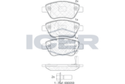 Front - Brake Pad - Icer Opel Corsa D (S