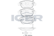 Front - Brake Pad - Icer Opel Corsa D (S
