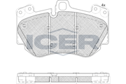 Brake Pad Front Axle Porsche Icer