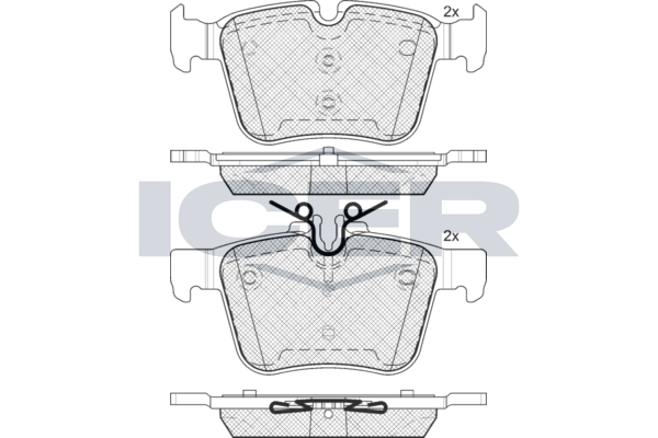 Brake Pad Set, disc brake (Braking System)