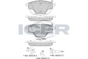 Rear - Brake Pad - Icer Citroen C4 Grand