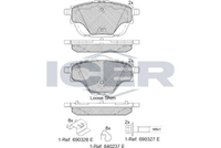 Rear - Brake Pad - Icer Citroen C4 Grand