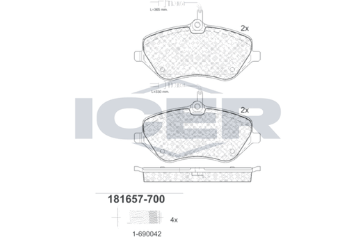 Brake pad, origin Spain