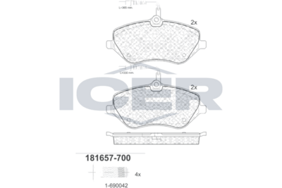 Brake pad, origin Spain