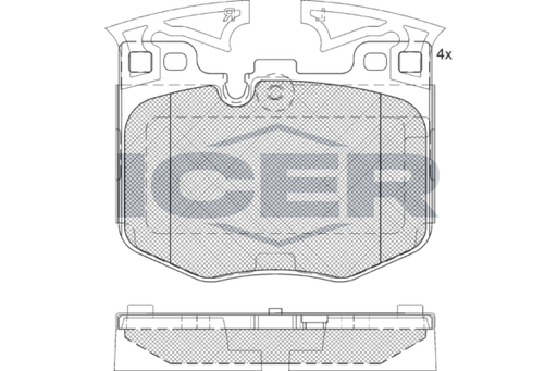 Brake Pad Front Axle Bmw Icer